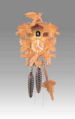 Traditional Cuckoo clock, Art.302_1N Natural color - Cuckoo melody with gong hour on coil gong